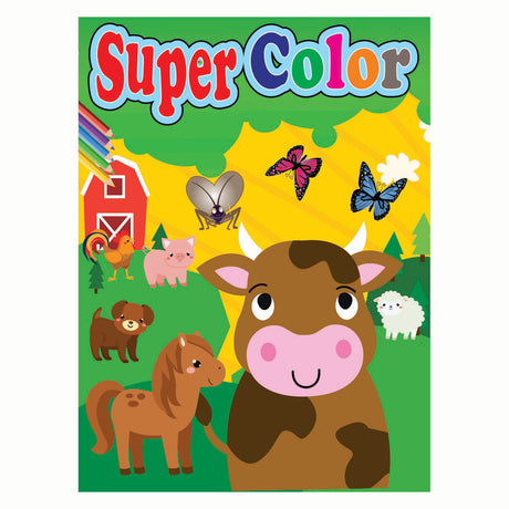 Buch-Specials Niederlande BV Super-Malbuch A4, 192 Seiten 4-fach sortiert (12 Stk.)