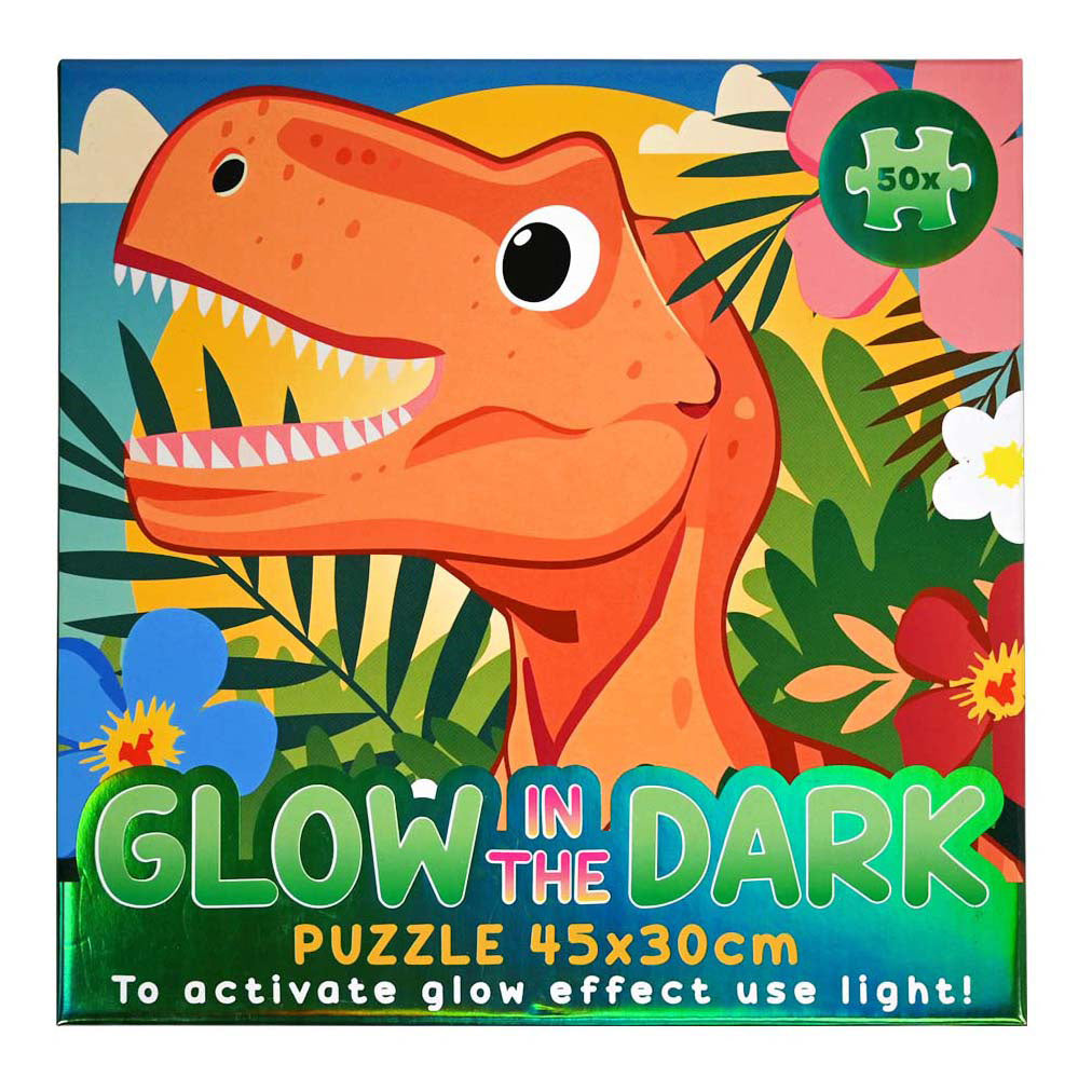 Wins Holland Glow in the Dark Puzzle Dino – 50 Teile.
