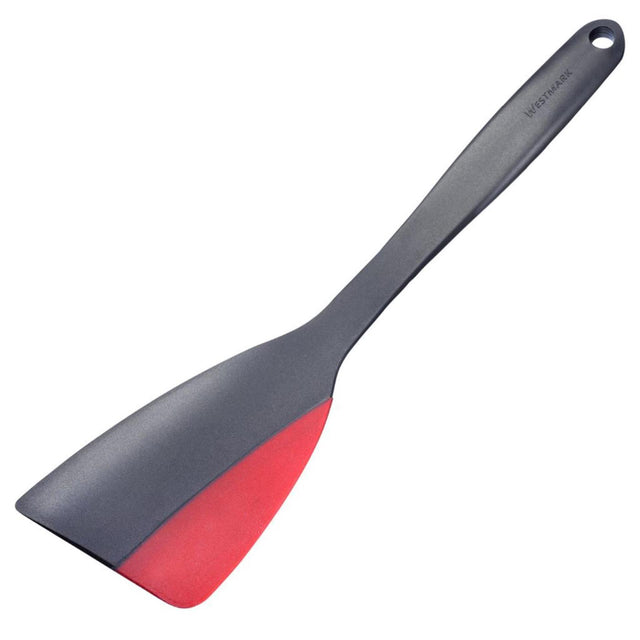 Westmark Spachtelschaber mit Silikonkante, Länge: 31 cm, Kunststoffsilikon, Flexi, Schwarz Rot, 15702270