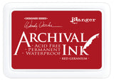 Ranger Ink Ranger • Archiv-Stempelkissen, rote Geranie