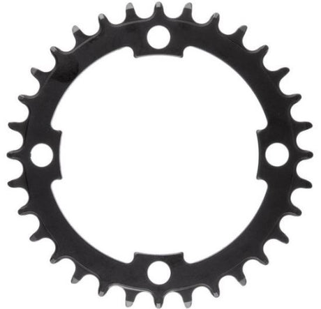 Teil der Kurbelgarnitur. Kettenblatt Samox 32t 104mm schwarz