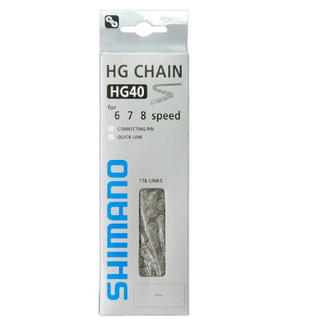 Shimano Hg40 Halskette 6 7 8V 116 Schakels - Grau