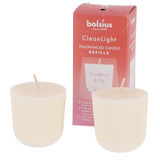 Bolsius Nachfüllung Clean Light Pack 2 Gardenie Feige | 6 Stück