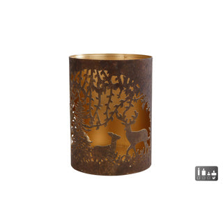 No brand Teelichthalter Hirsch L Metall 10x10x13 cm