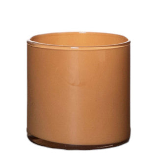 Vaas cilinder astra solid apricot oranje h10 d10 | 6 stuks