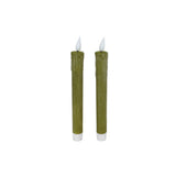 Kein Feuer Kerze LED-Fernbedienung grün Set2 | 2 Stk