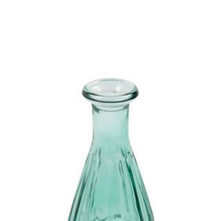 Vaas nelly fles mini blauw groen h14,5 d7 cm | 24 stuks