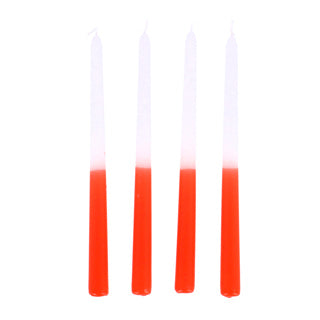 Kerzen-Dip-Dye-Wachs orange 30,5 x 2,2 cm 4 Stück