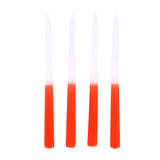 Kerzen-Dip-Dye-Wachs orange 30,5 x 2,2 cm 4 Stück