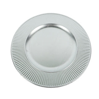 No Brand Dekoschale Migros Silber Bodenplatte 33cm Kunststoff | 6 Stück