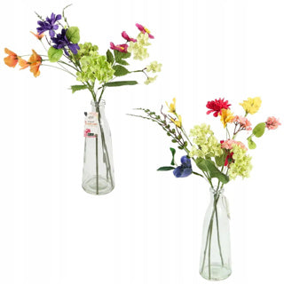 Kunstblumen in Vase 55 cm 2 sortiert | 10 Stück