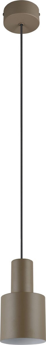 Trio agudo - hanglamp - taupe - excl. 1x e27 4 w - plafondbevestiging - in hoogte verstelbaar
