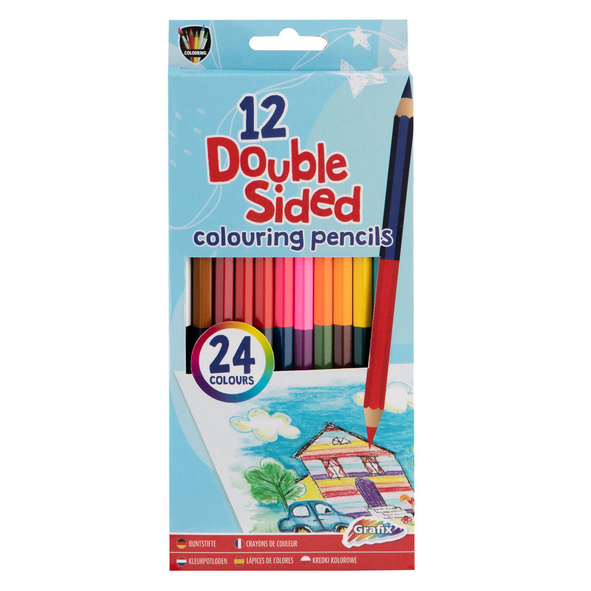 Creative Craft Group Colored Pencils Doble -lados, 12º.