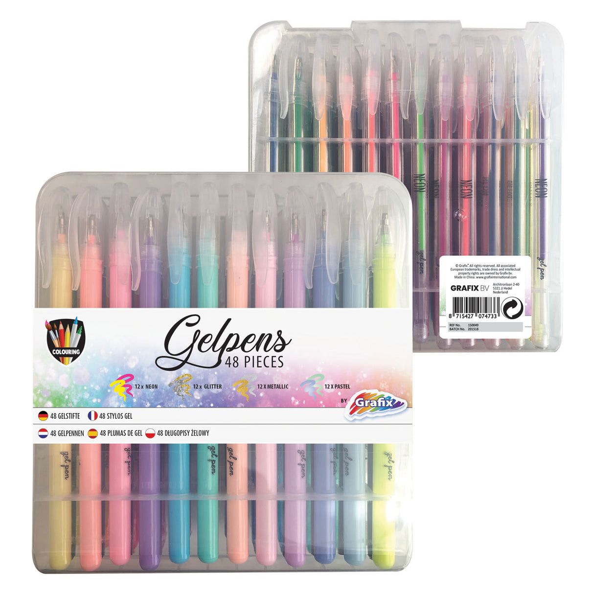 Creative Craft Group Gel Penennet Set, 48dlg.