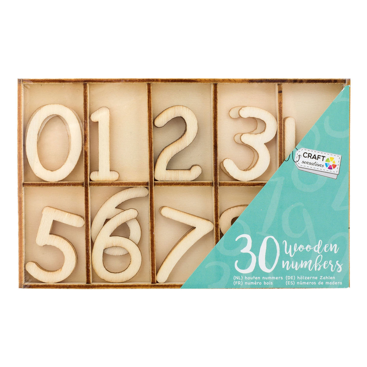 Creative Craft Group Houten Numbers, 30st.