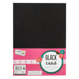 Kreative Bastelgruppe Hobbykarton schwarz A4, 10 Blatt