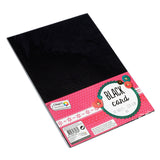 Kreative Bastelgruppe Hobbykarton schwarz A4, 10 Blatt