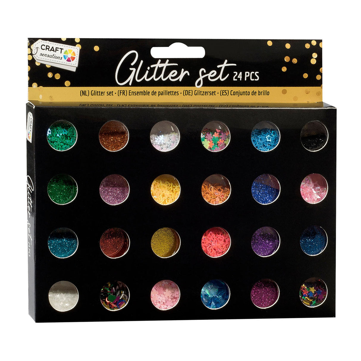 Creative Craft Group Craft Group Glitter Set, 24 farger