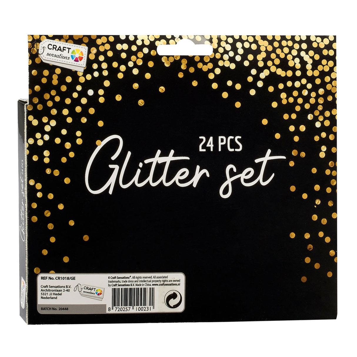 Creative Craft Group Craft Group Glitter Set, 24 farger