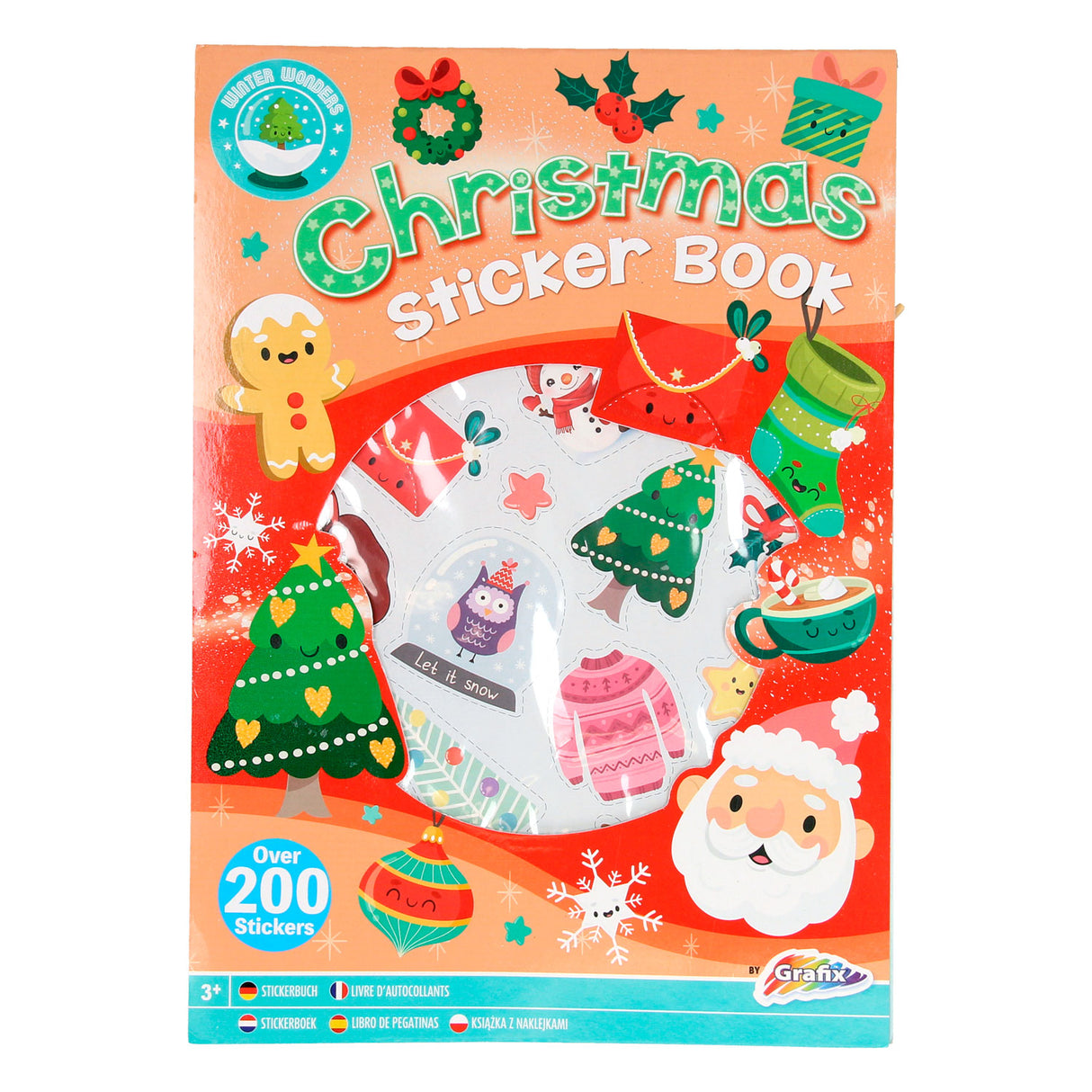 Creative Craft Group Xmas Stickerboek A4, 8 sheets