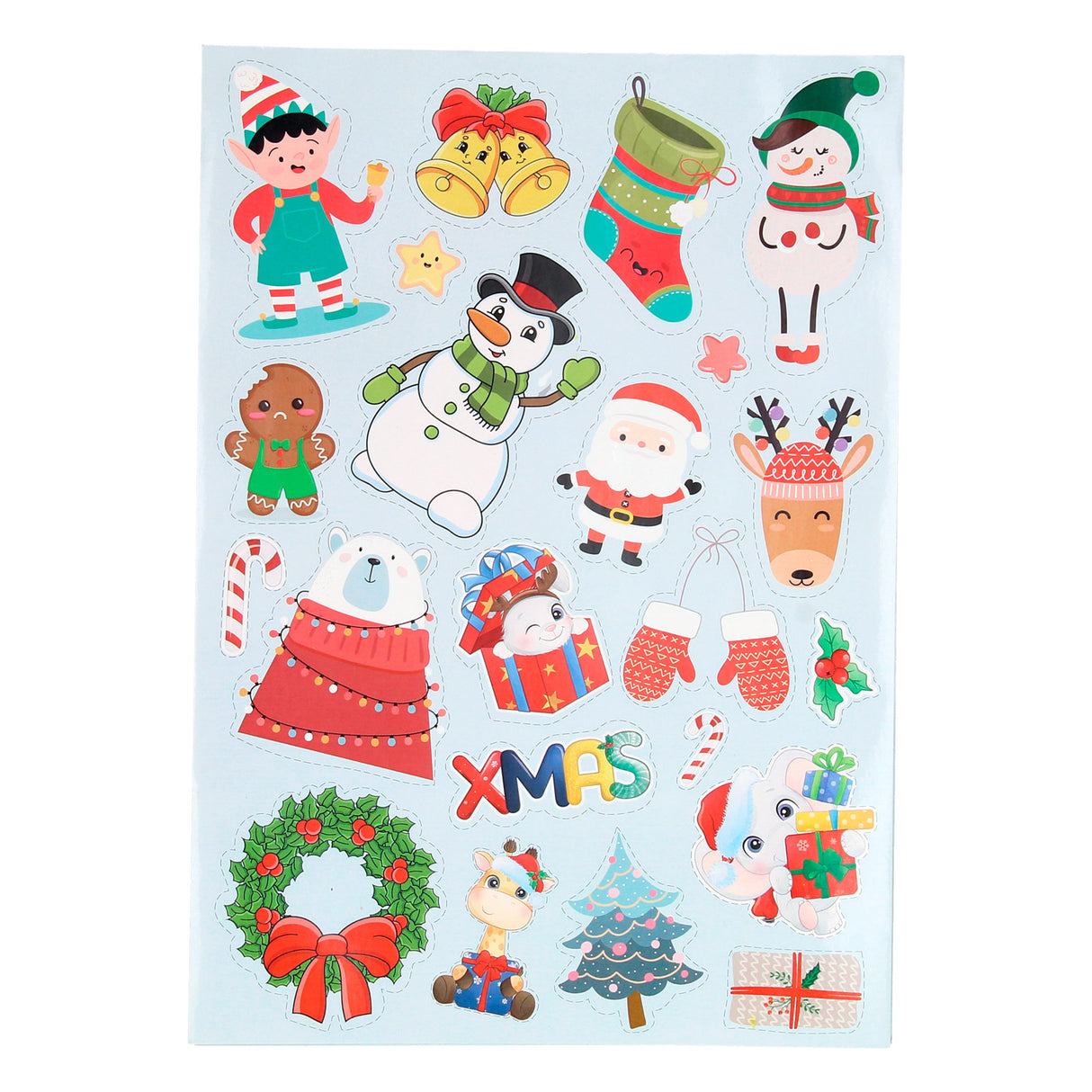 Creative Craft Group Xmas Stickerboek A4, 8 sheets