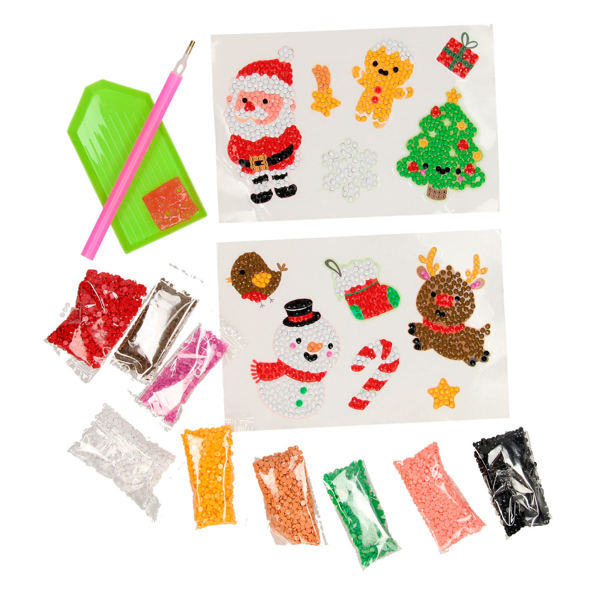 Creative Craft Group Weihnachten Diamond Malerei Aufkleber, 12st.