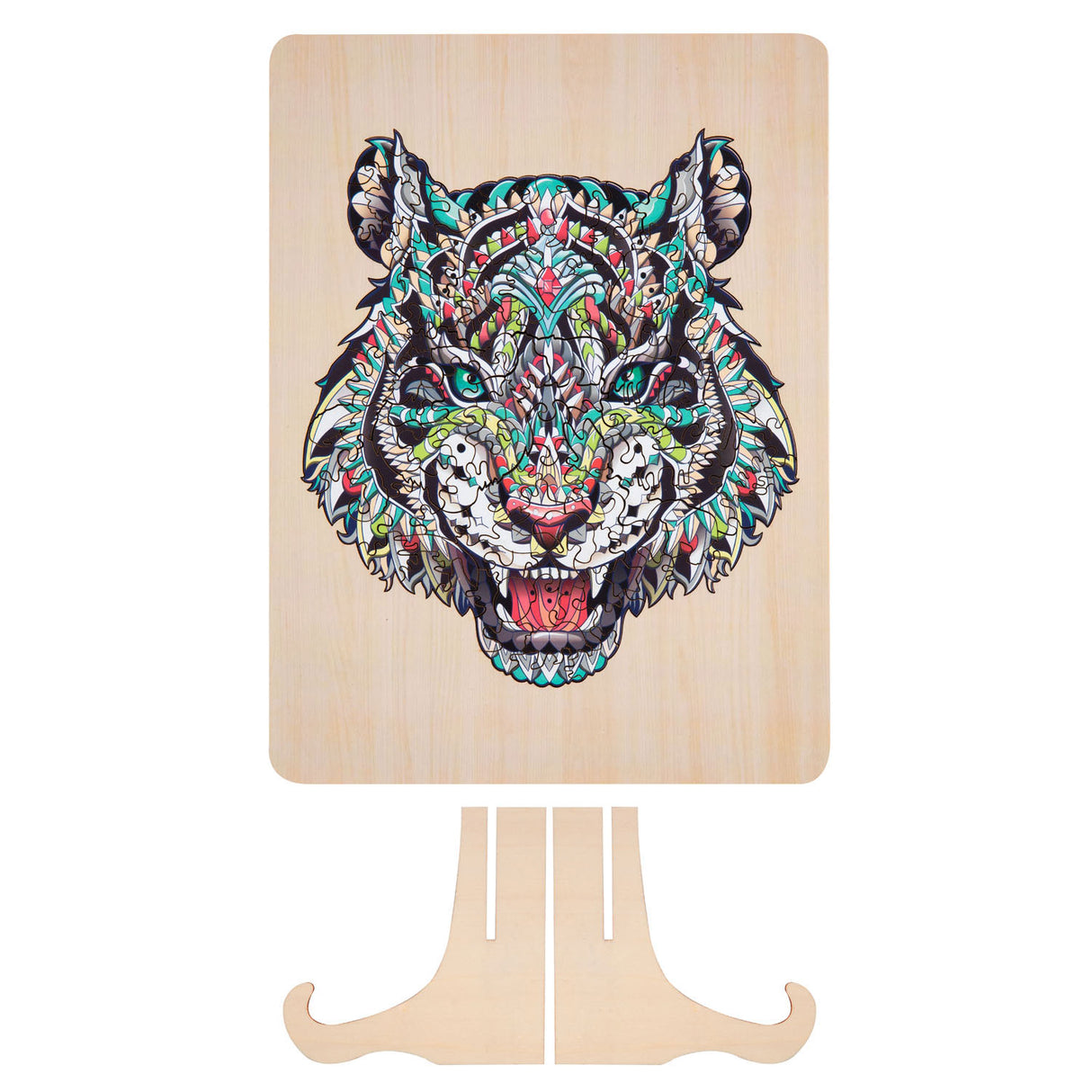 Kreative Bastelgruppe einzigartiges Holzpuzzle Tiger, 130 Teile.