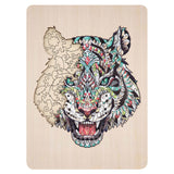 Kreative Bastelgruppe einzigartiges Holzpuzzle Tiger, 130 Teile.