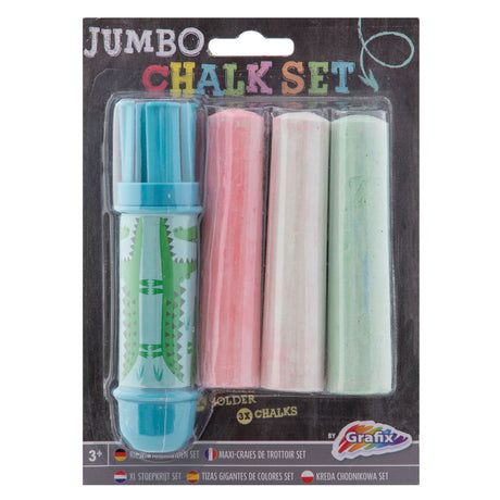 Creative Craft Group Jumbo Chalk Halter + Kreide, 3st.