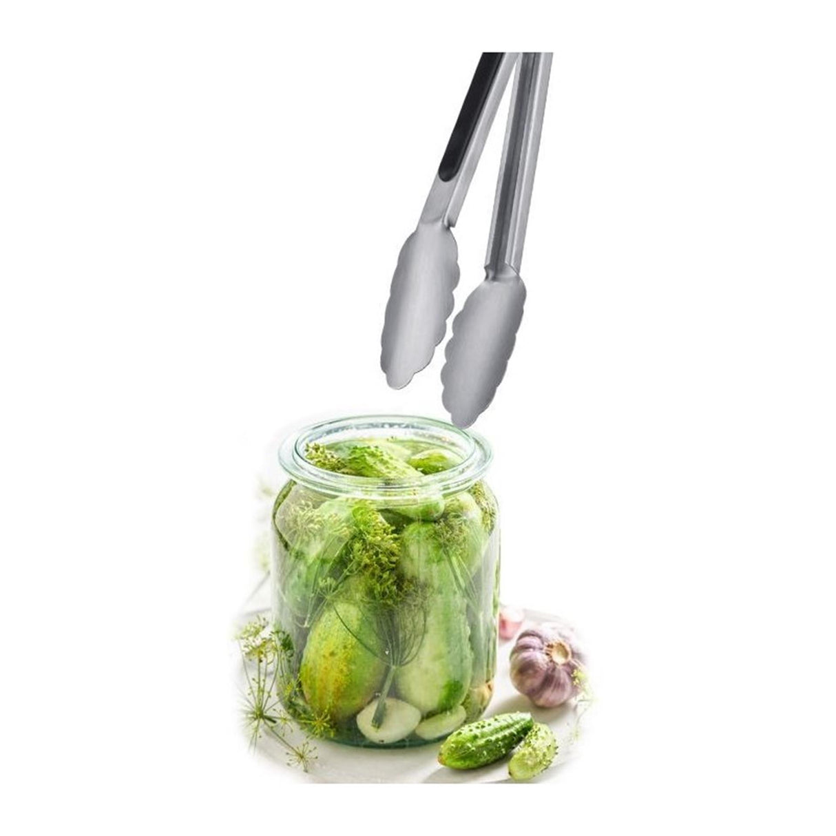 Westmark Grill-Servierzange Mini aus Edelstahl 20 cm
