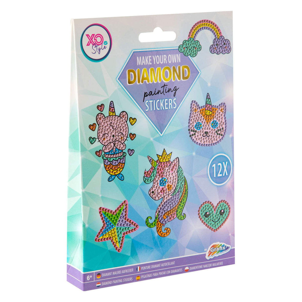 Creative Craft Group fait vos propres autocollants de peinture de diamant, 12DLG.