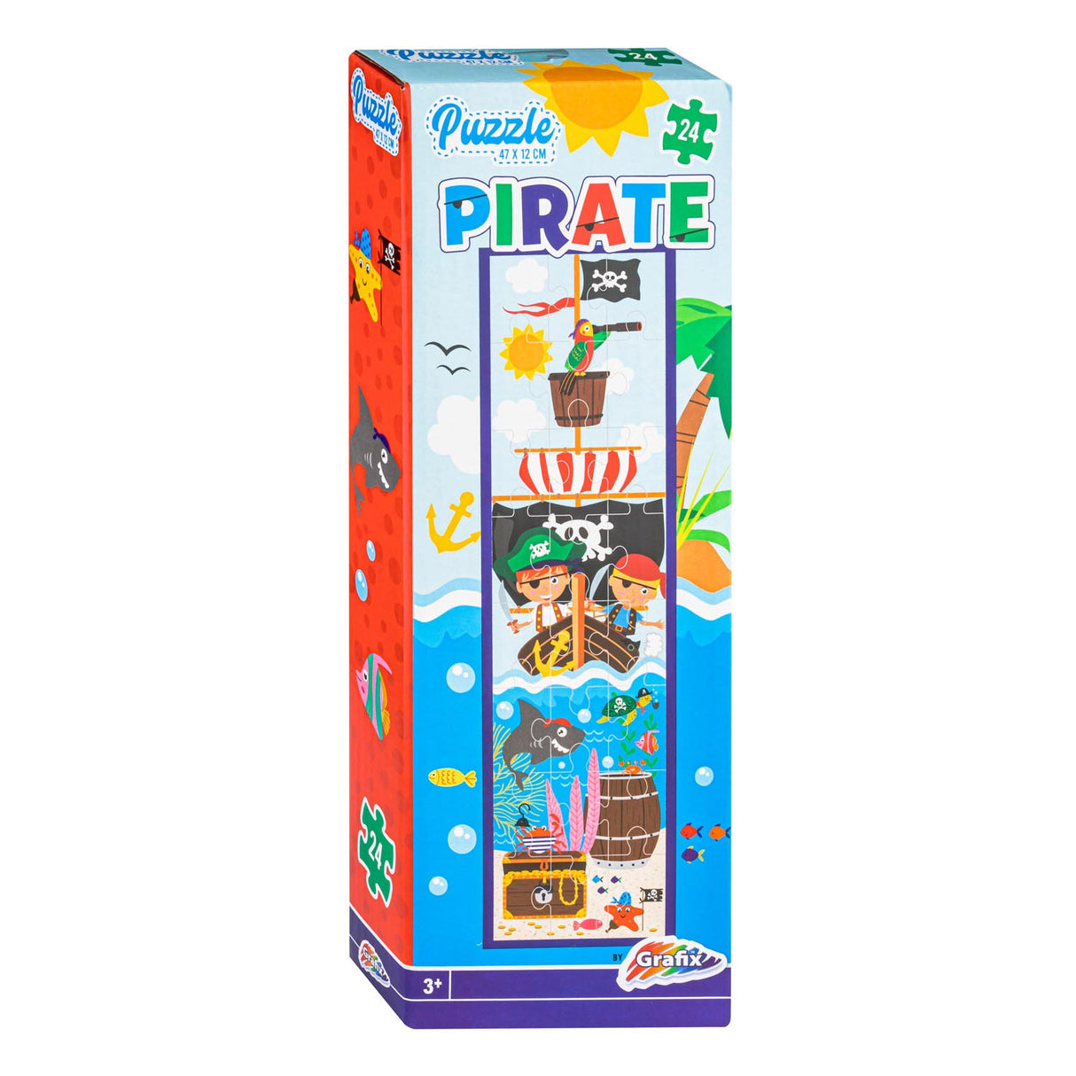 Grafix Tower Puzzle Pirate, 47x12cm