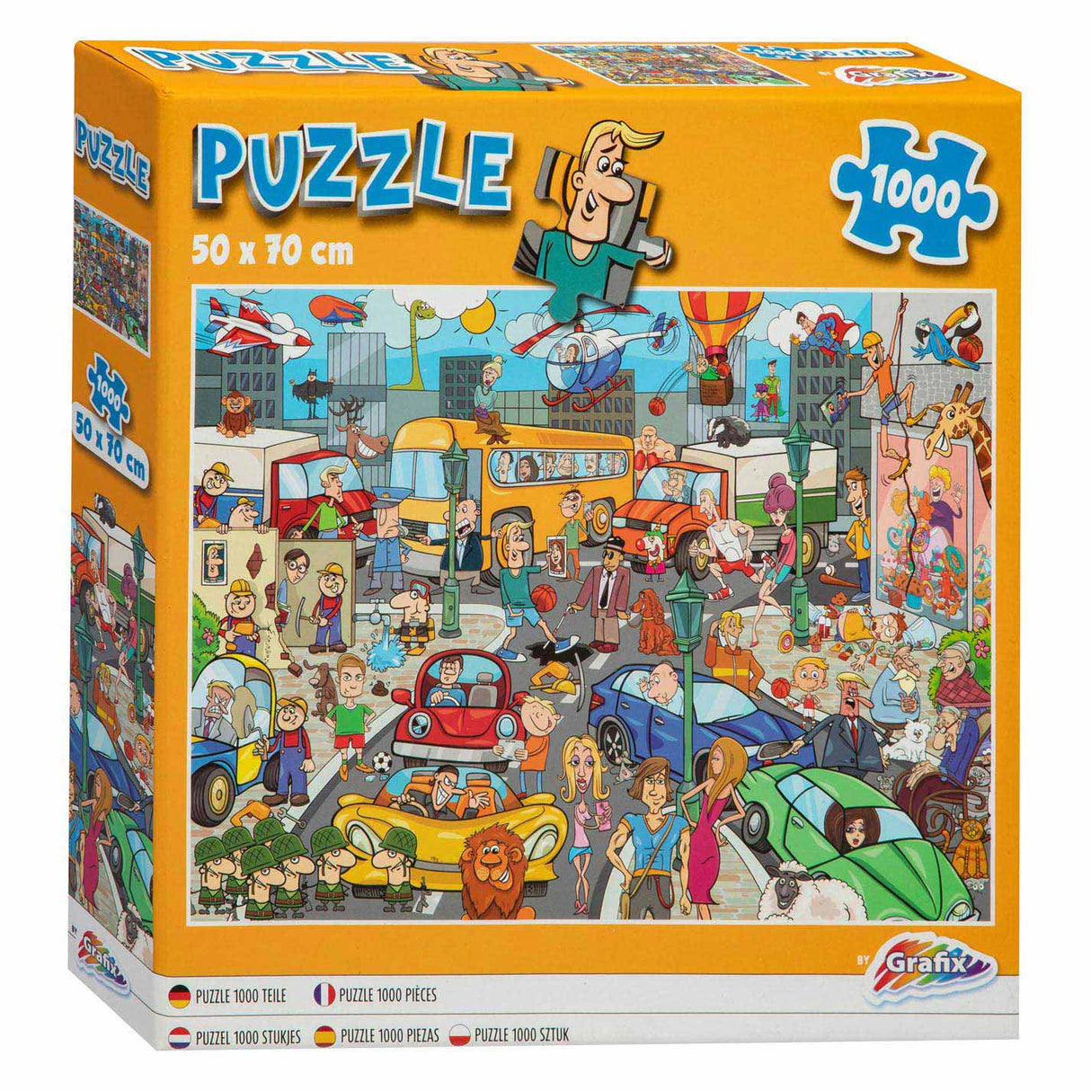 Grafix Leg Puzzel Comic -Verkehrsdruck, 1000st.