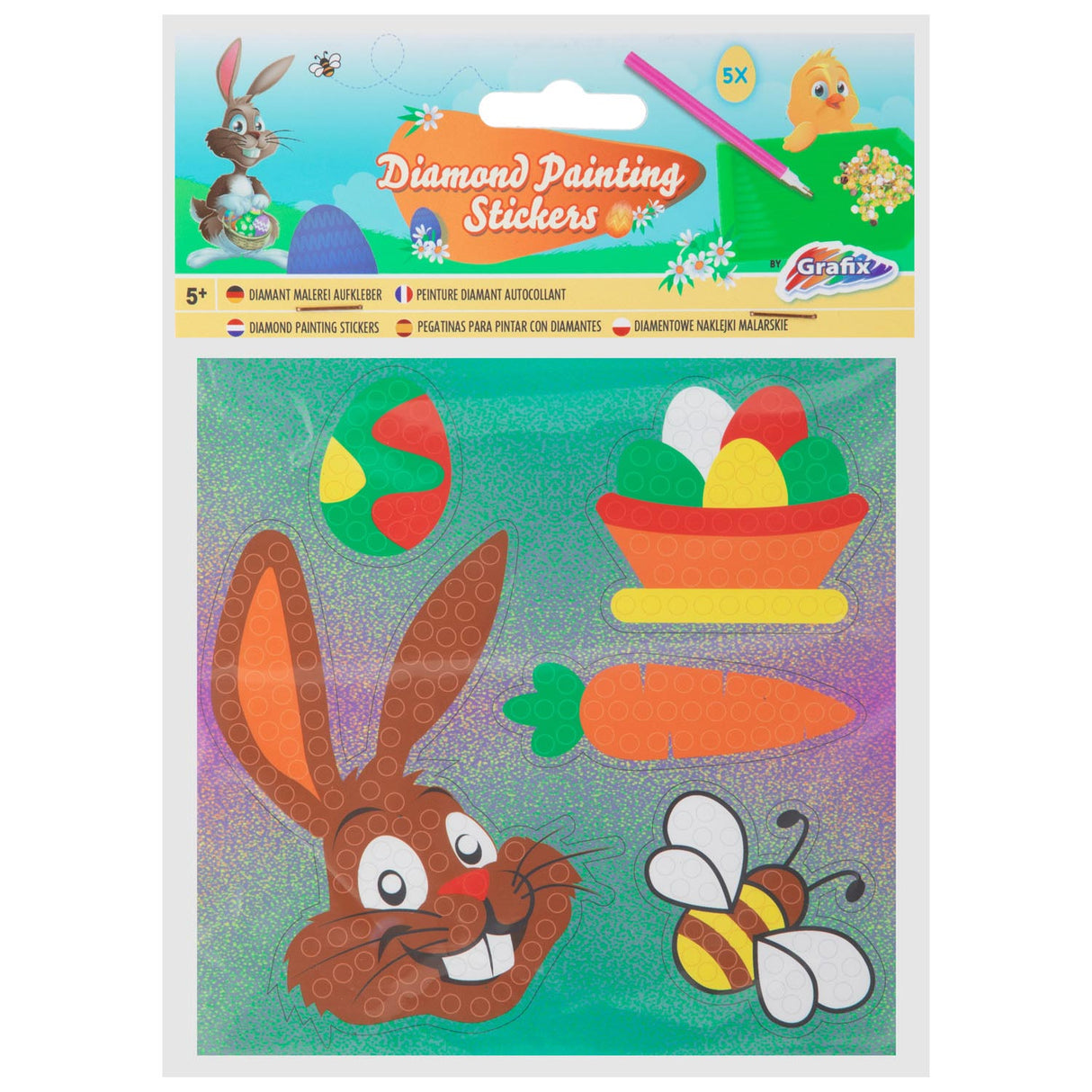 Grafix Diamond Painting Aufkleber Ostern