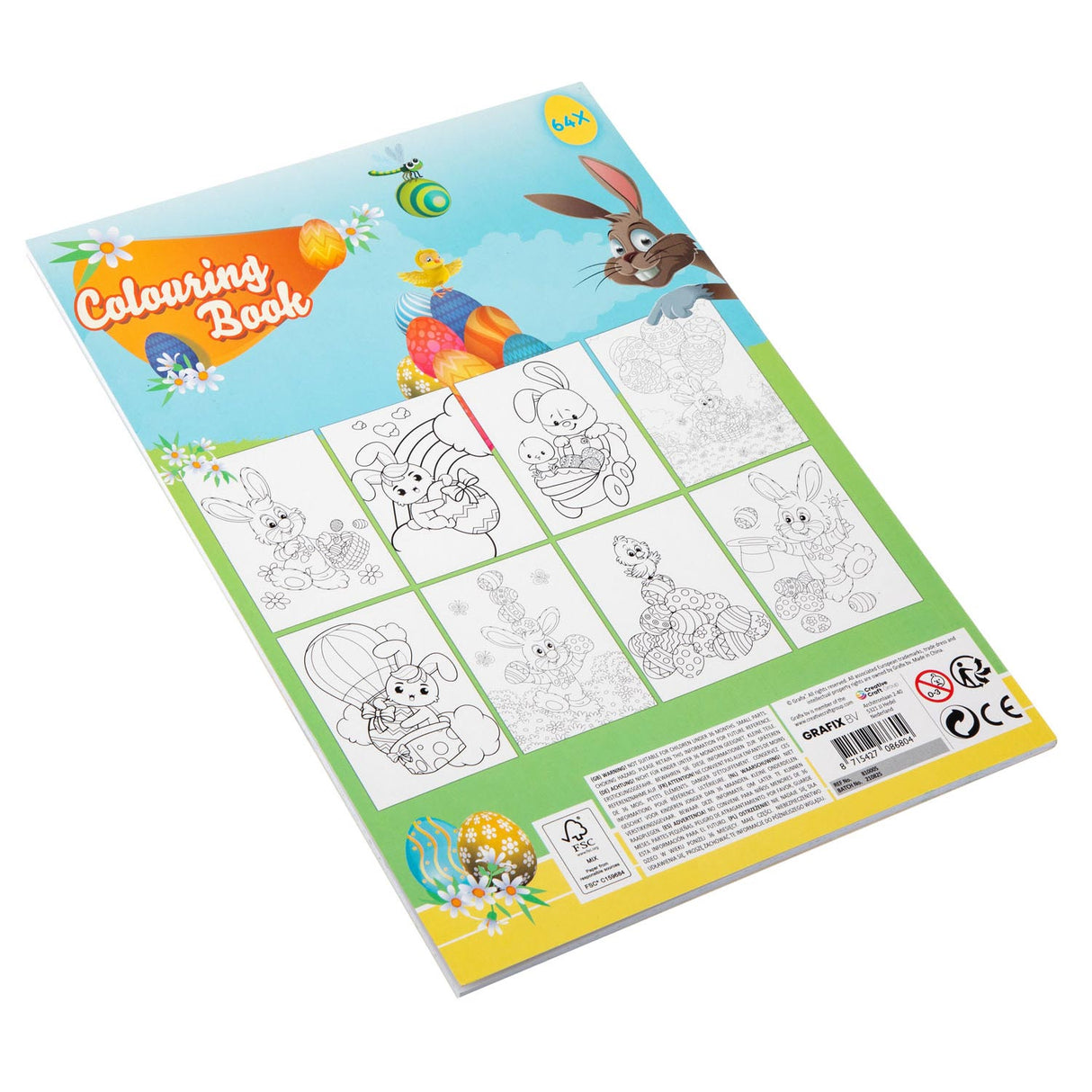 Malbuch Ostern A4, 64 Seiten.