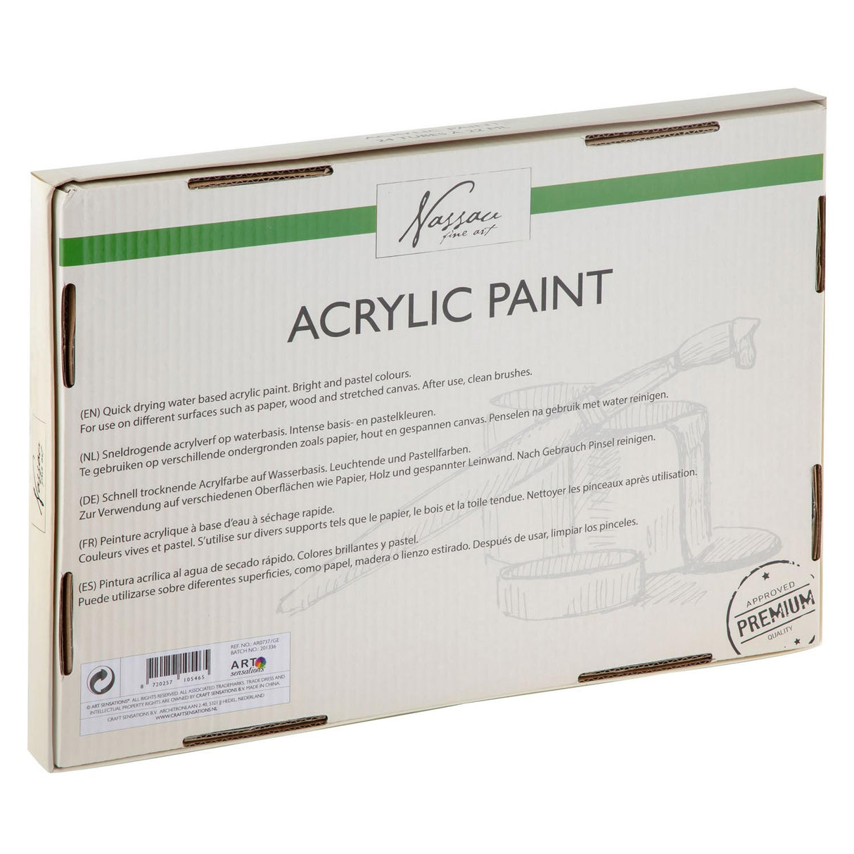 Nassau Fine Art Nassau Acryl Faint Base i pastelowe kolory, 24x22ml