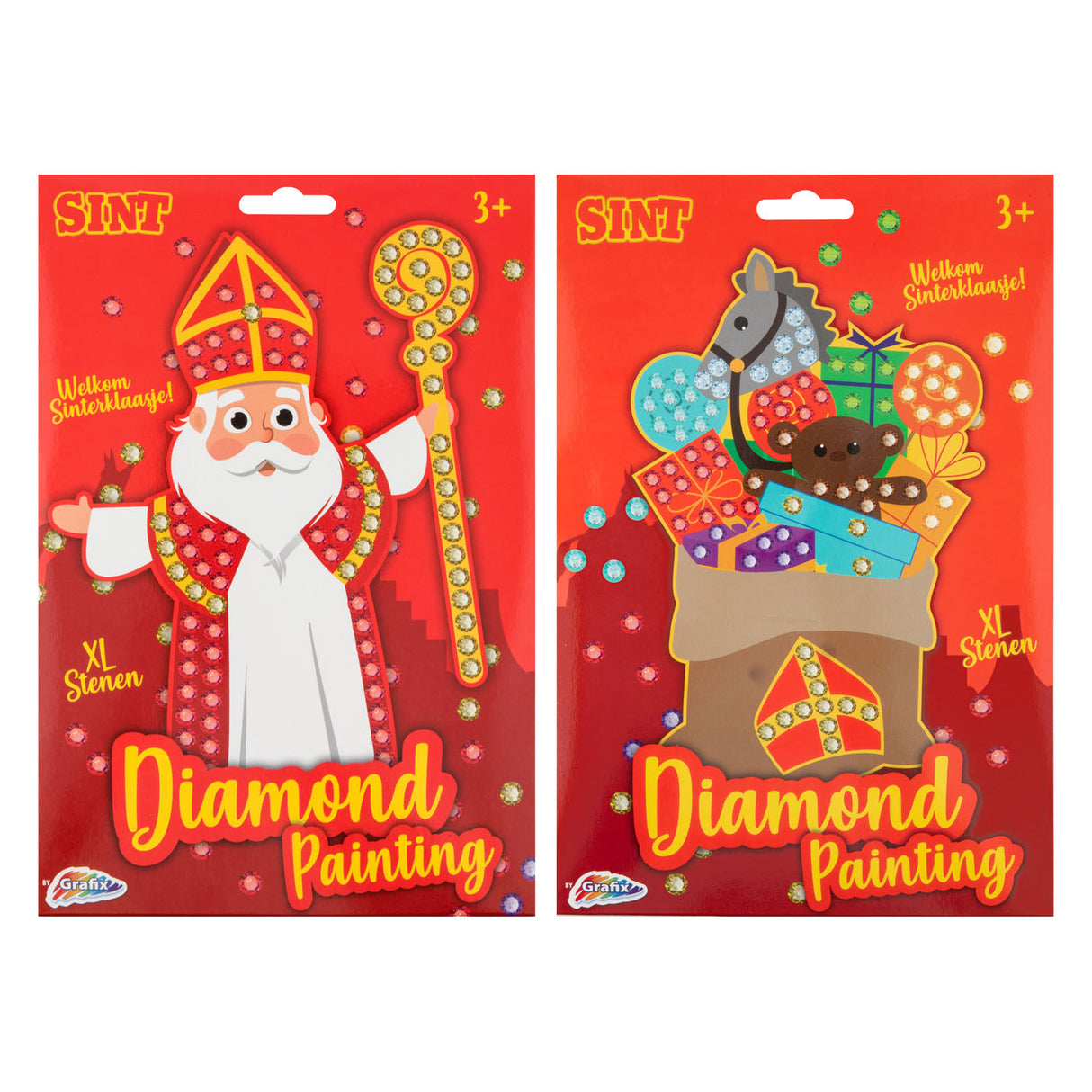 Grafix Sinterklaas Mosaic diamantmålning - XL -stenar