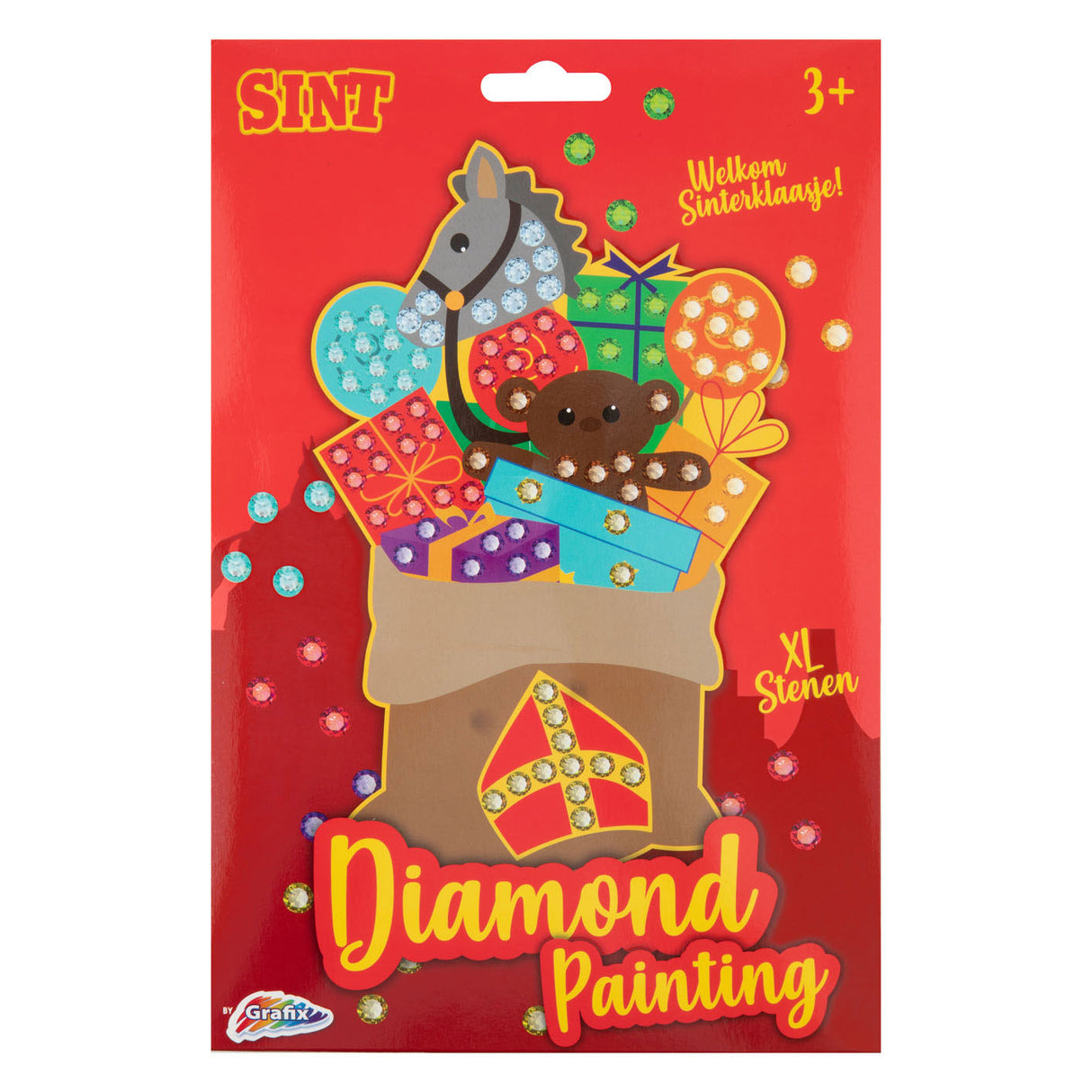 Grafix Sinterklaas Mosaic diamantmålning - XL -stenar