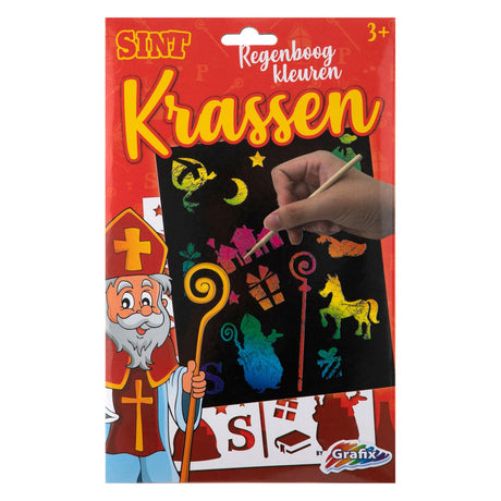 Grafix Sinterklaas kratzt Regenbogenfarben