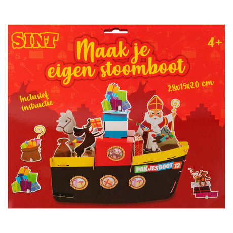 Grafix Sinterklaas Craft -Set Machen Sie Ihr eigenes Dampfschiff