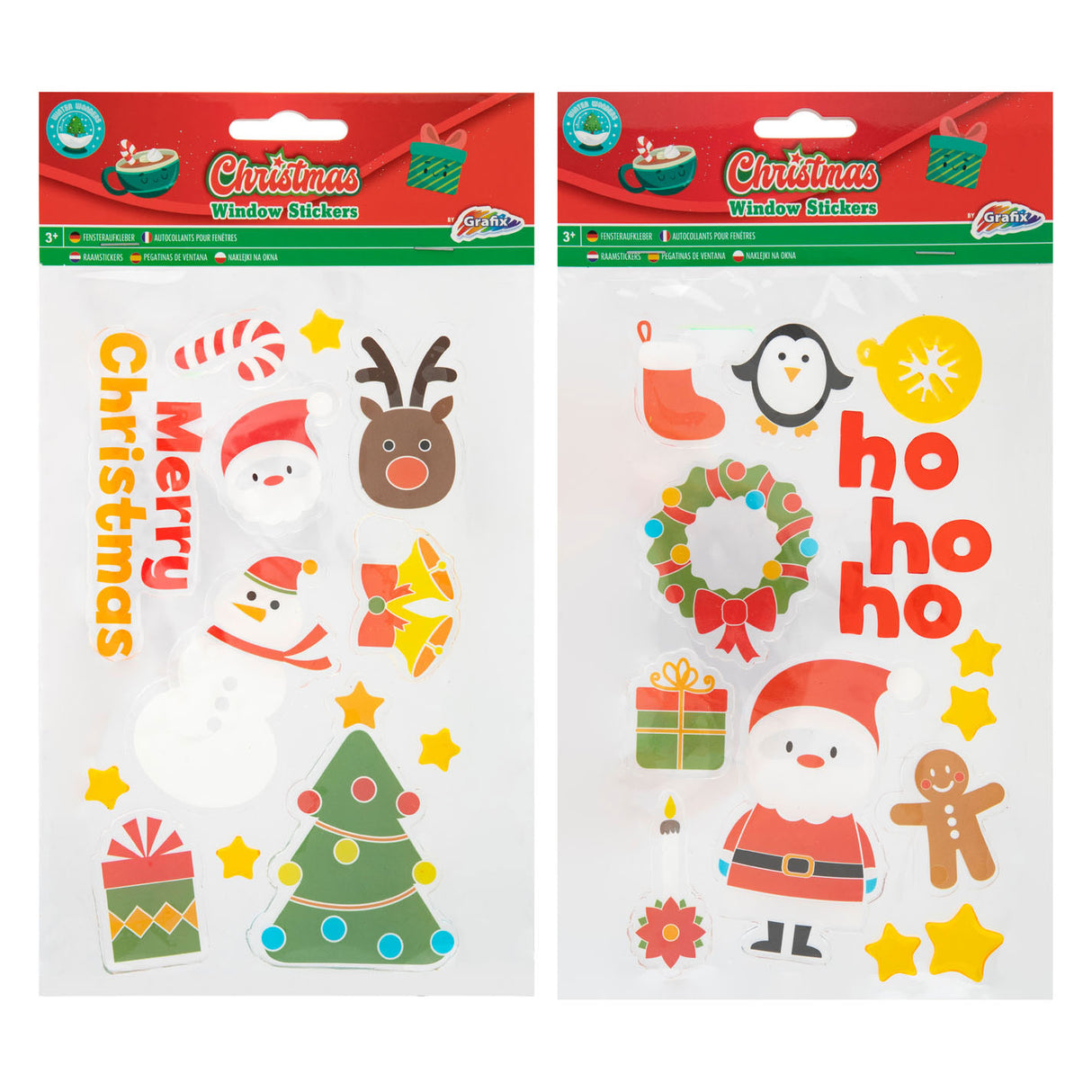 Kreative Bastelgruppe Weihnachts-Fensteraufkleber