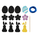 Kreative Bastelgruppe Kratzanhänger Ostern, 9-tlg.