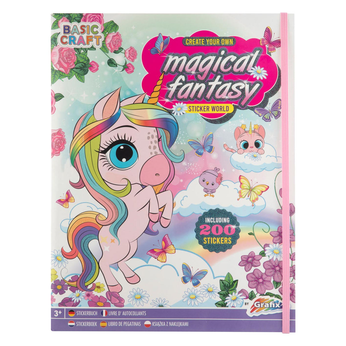 Sticker Buch magesch Fantasie mat 200 Stickeren