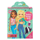 Besties Modedesign-Mal- und Stickerbuch mit Schablonen