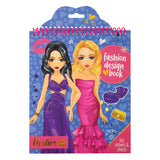 Besties Fashion Design Color and Sticker Book