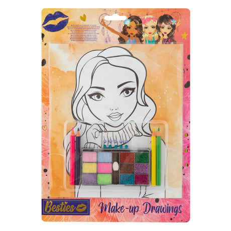 Kreative Bastelgruppe Besties Make-up-Zeichnungen A4