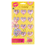 Besties Grafix 3D-Glitzeraufkleber, 12er-Pack