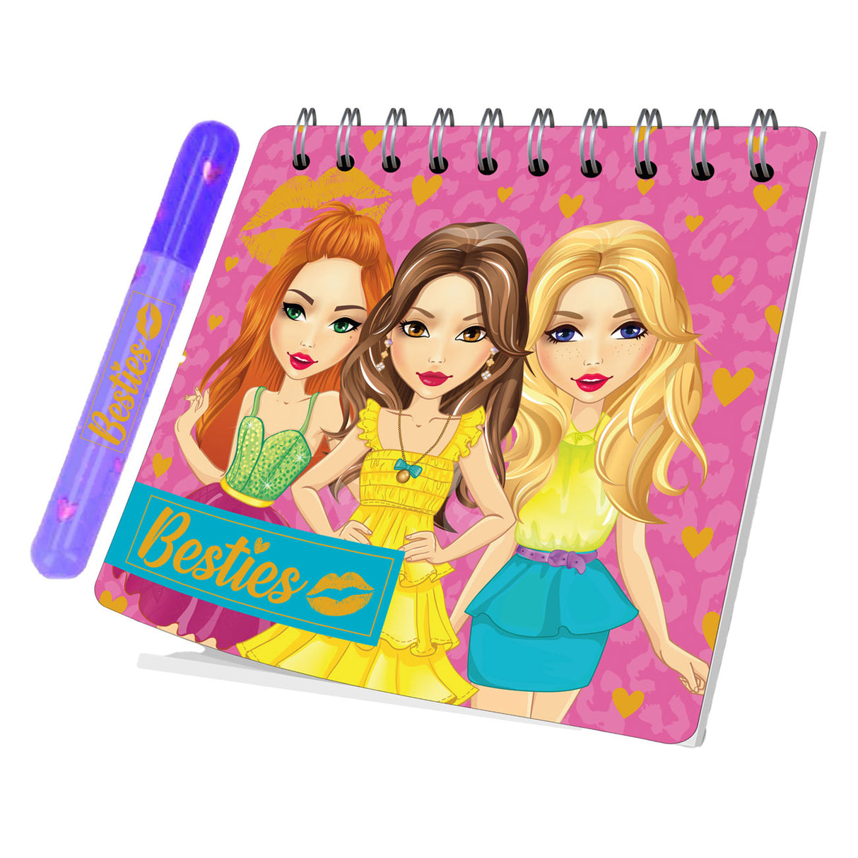 Besties Mini-Notizbuch mit Stift