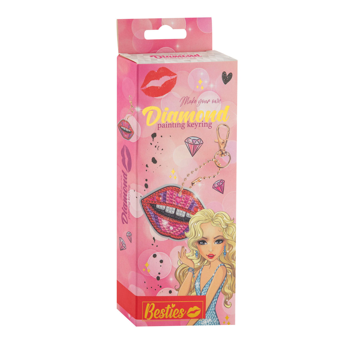Herstellung eines Besties-Diamantmalerei-Schlüsselanhängers