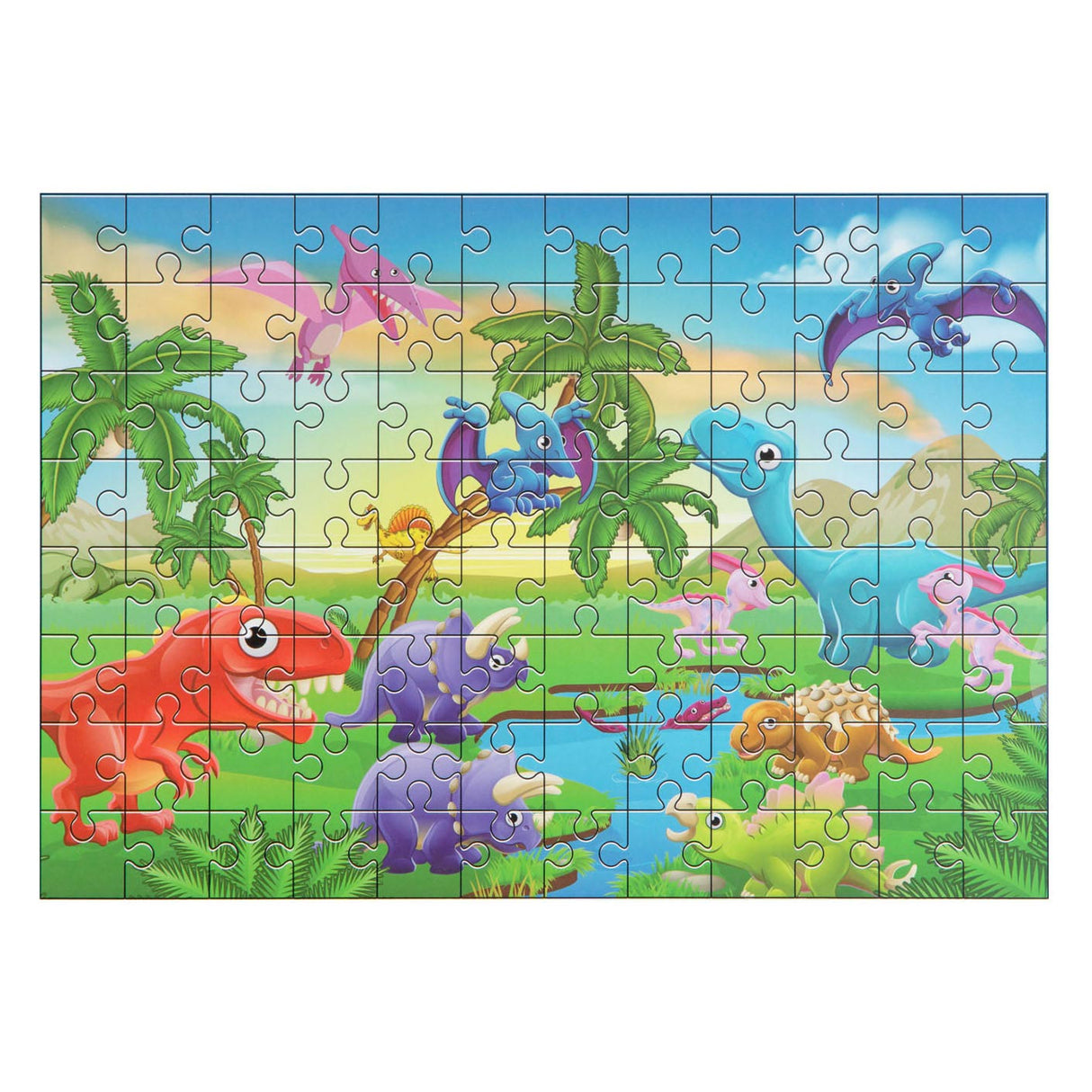 Grafix Leg Puzzel Dinowerlel, 96st.